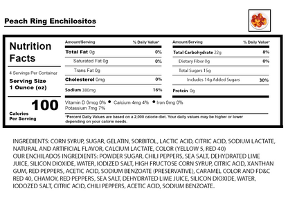 Peach Ring Enchilositos[Top Seller] - Enchilositos Treats