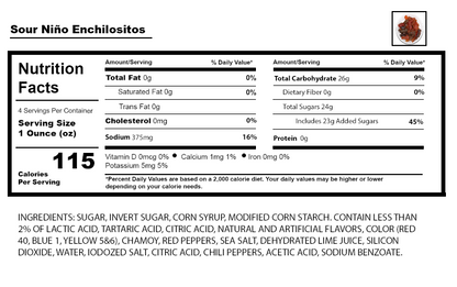 Sour Niño Enchilositos - Enchilositos Treats